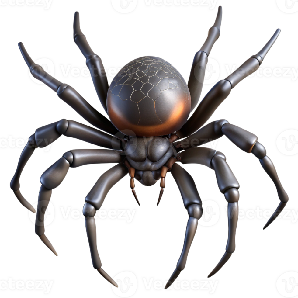 beautiful abstract vibrant rustic A Creepy Spider Spinning a Web Close Up detailed detailed png