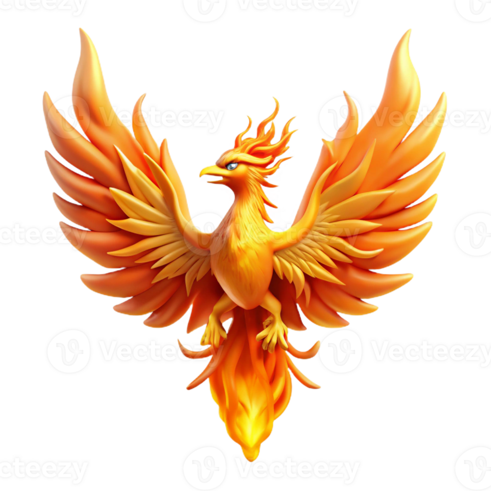extraordinary modern stunning abstract A Majestic Phoenix Rising from the Ashes authentic high quality png