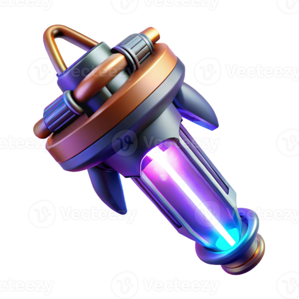 wonderful rustic impressive creative A Futuristic Weapon Pulsing with Energy genuine professional png