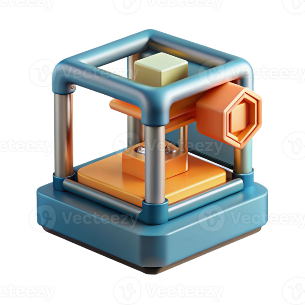wonderful creative beautiful traditional A D Printer Creating a Complex Object In professional 4K png