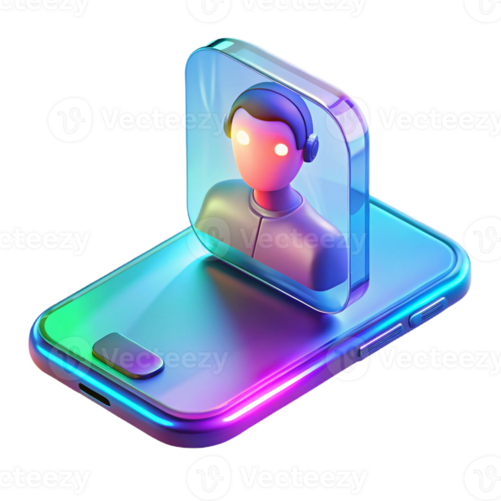 wonderful traditional magnificent artistic A Futuristic Transparent Smartphone Dis 4K png