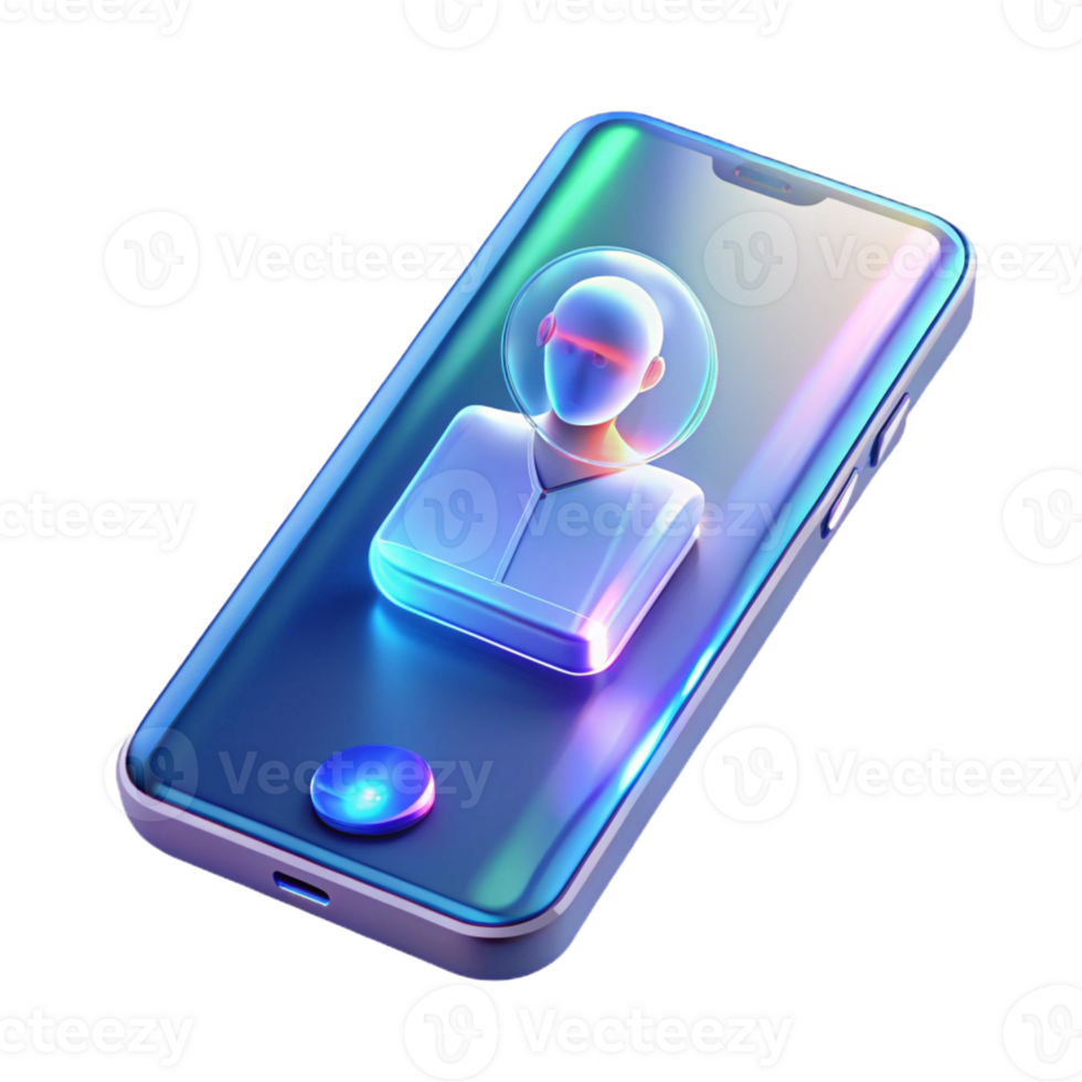 impressive abstract impressive contemporary A Futuristic Transparent Smartphone Dis professional authentic png