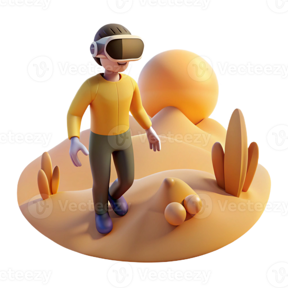 extraordinary abstract elegant minimalist A Solitary Figure in a Vr Headset Explor genuine exclusive png