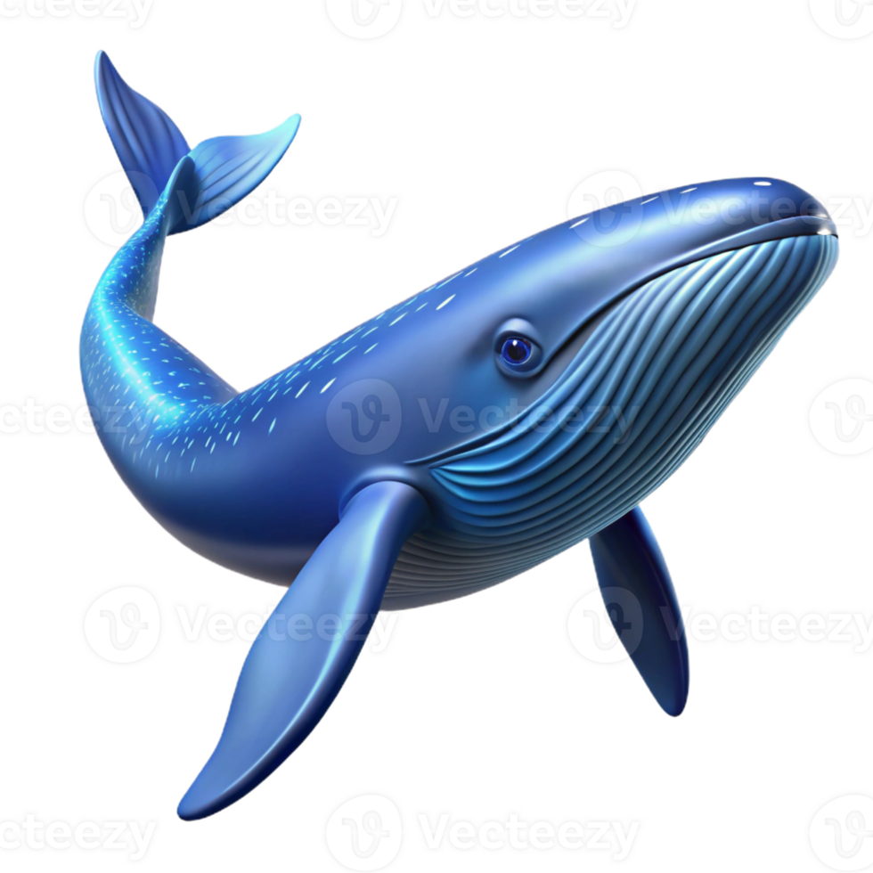 magnificent abstract A majestic blue whale, its immense form gliding through the deep ocean, illuminated by shafts of sunlight, in a realistic, nature documentary style authentic png