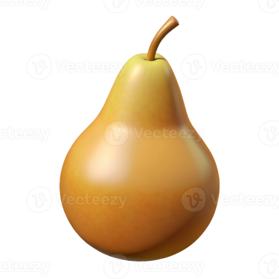 magnificent minimalist A single, ripe pear, meticulously rendered in photorealistic detail, soft diffuse lighting, subtle shadow beneath, minimalist style authentic png