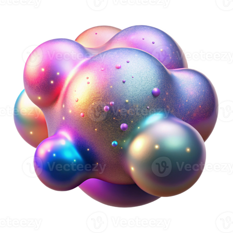 beautiful contemporary A field of shimmering, holographic particles, shifting and changing color, with a dreamy, ethereal aesthetic and soft focus original png
