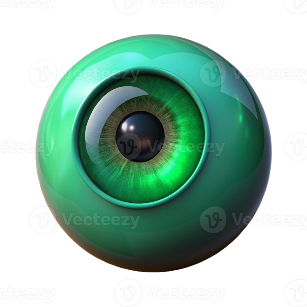 beautiful modern A single human eye, iris a deep emerald green, realistic rendering, dramatic chiaroscuro lighting, minimalist portrait premium png