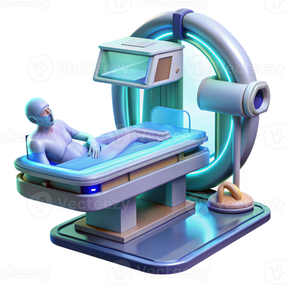 serene artistic A futuristic medical bay with holographic displays and advanced medical equipment, a patient lying on a levitating bed. Cool, sterile lighting, photorealistic style professional png