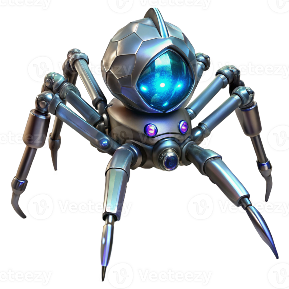 impressive vintage Biomechanical spider with legs made of articulated metal and a body of glowing crystal, dramatic chiaroscuro lighting, fantasy style professional png