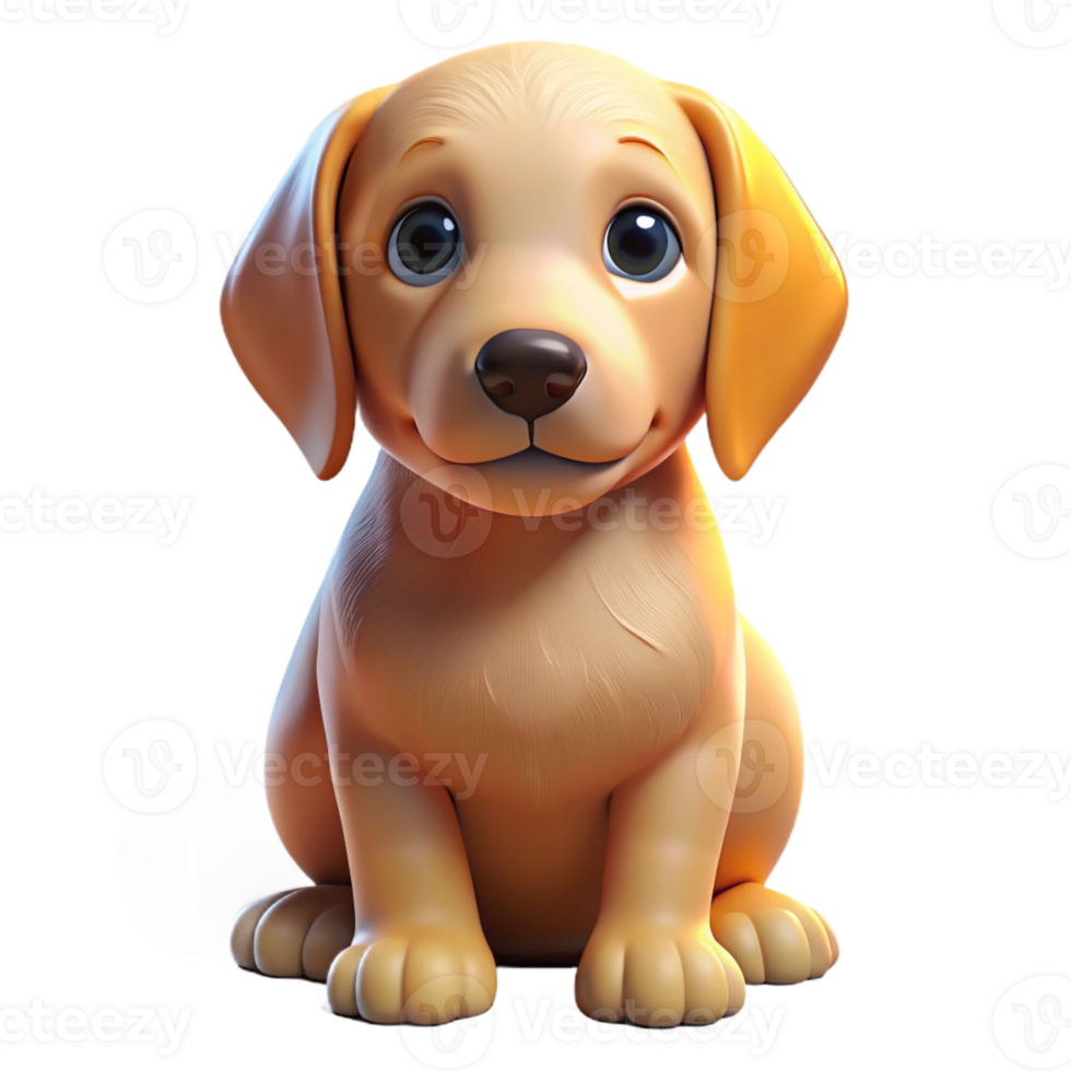 dramatic minimalist A majestic golden retriever puppy, sitting with its head tilted curiously, eyes full of wonder, illuminated by soft, warm sunlight in a hyperrealistic style original png