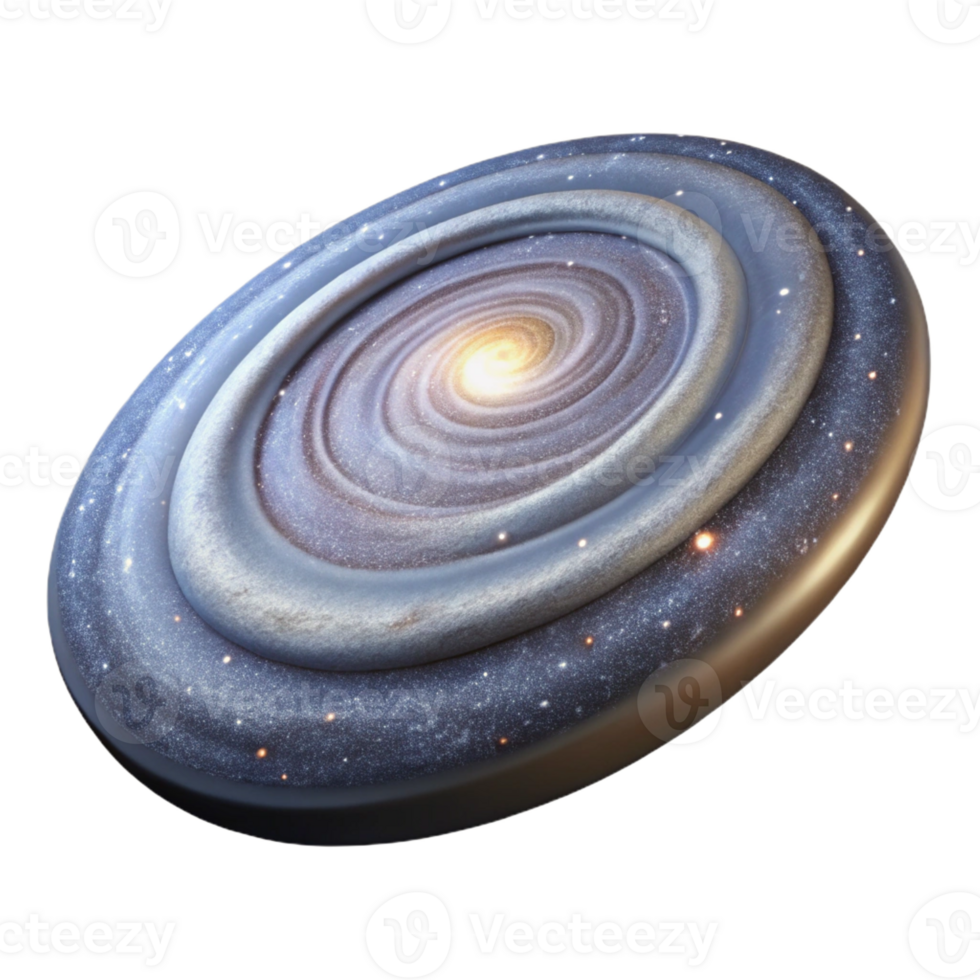 wonderful vintage A spiral galaxy seen edge-on, its dust lanes and star clusters clearly visible. Realistic, detailed rendering exclusive png