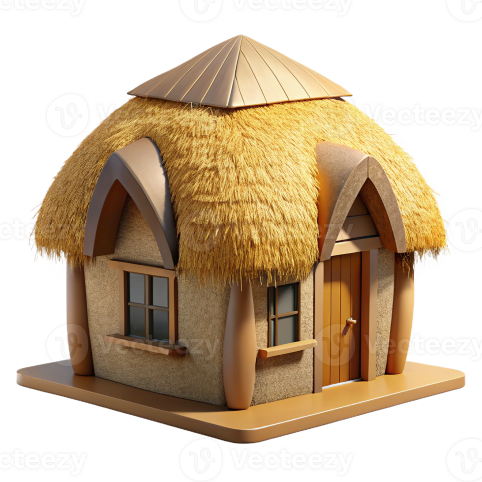 elegant abstract Straw bale house, sustainable construction, natural insulation, rustic aesthetic, architectural photography, original png