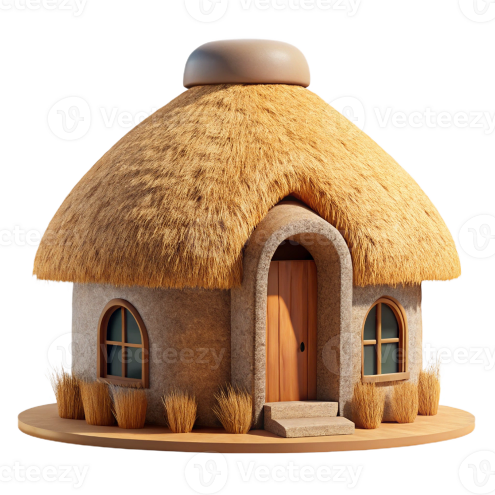 extraordinary minimalist Straw bale house, sustainable construction, natural insulation, rustic aesthetic, architectural photography, high quality png