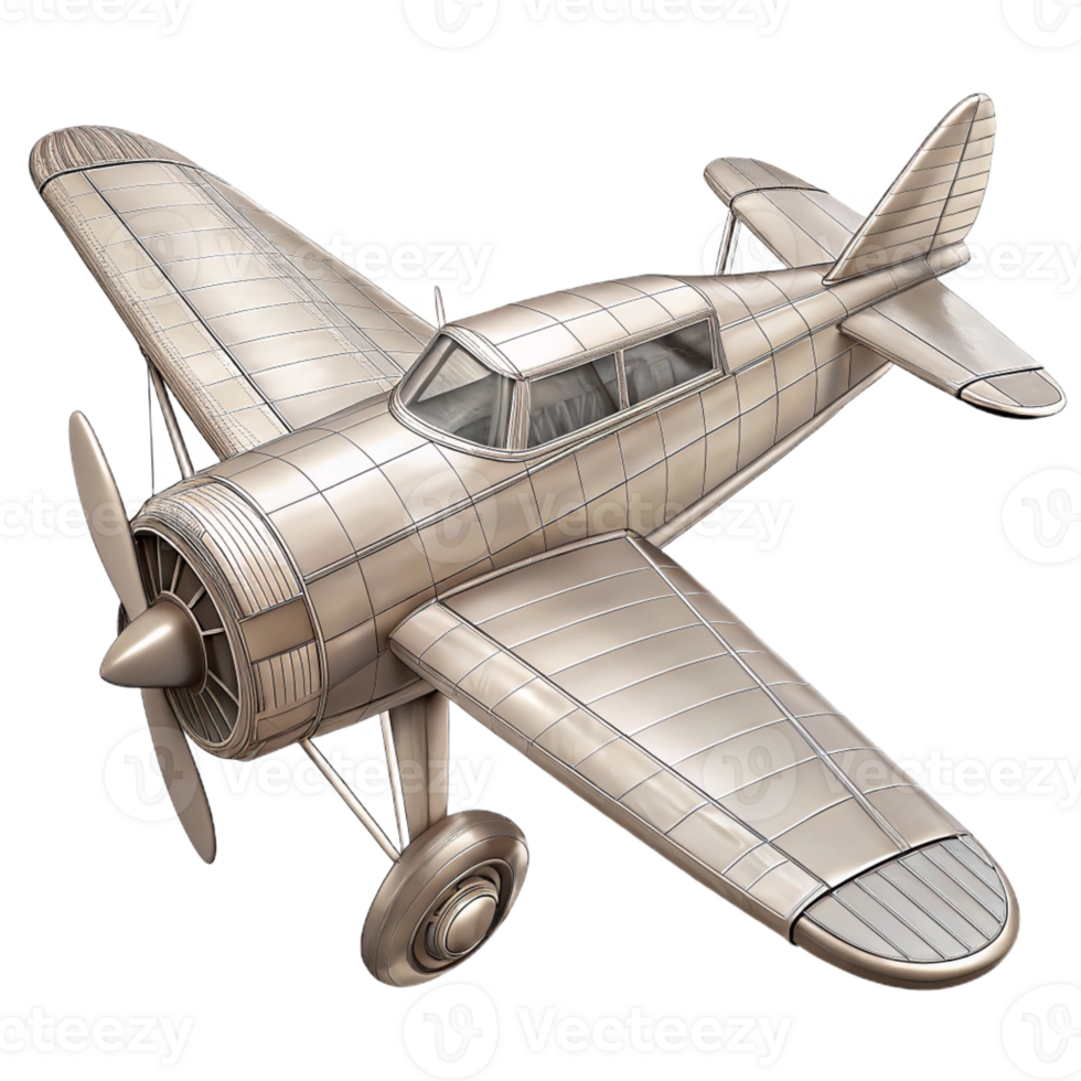 magnificent rustic A pencil sketch of a vintage airplane, detailed line work, soft shading, technical drawing style detailed png