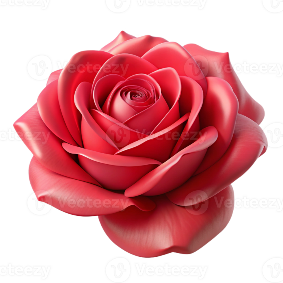 magnificent contemporary A single, perfect rose, deep red, soft lighting, photorealistic style genuine png