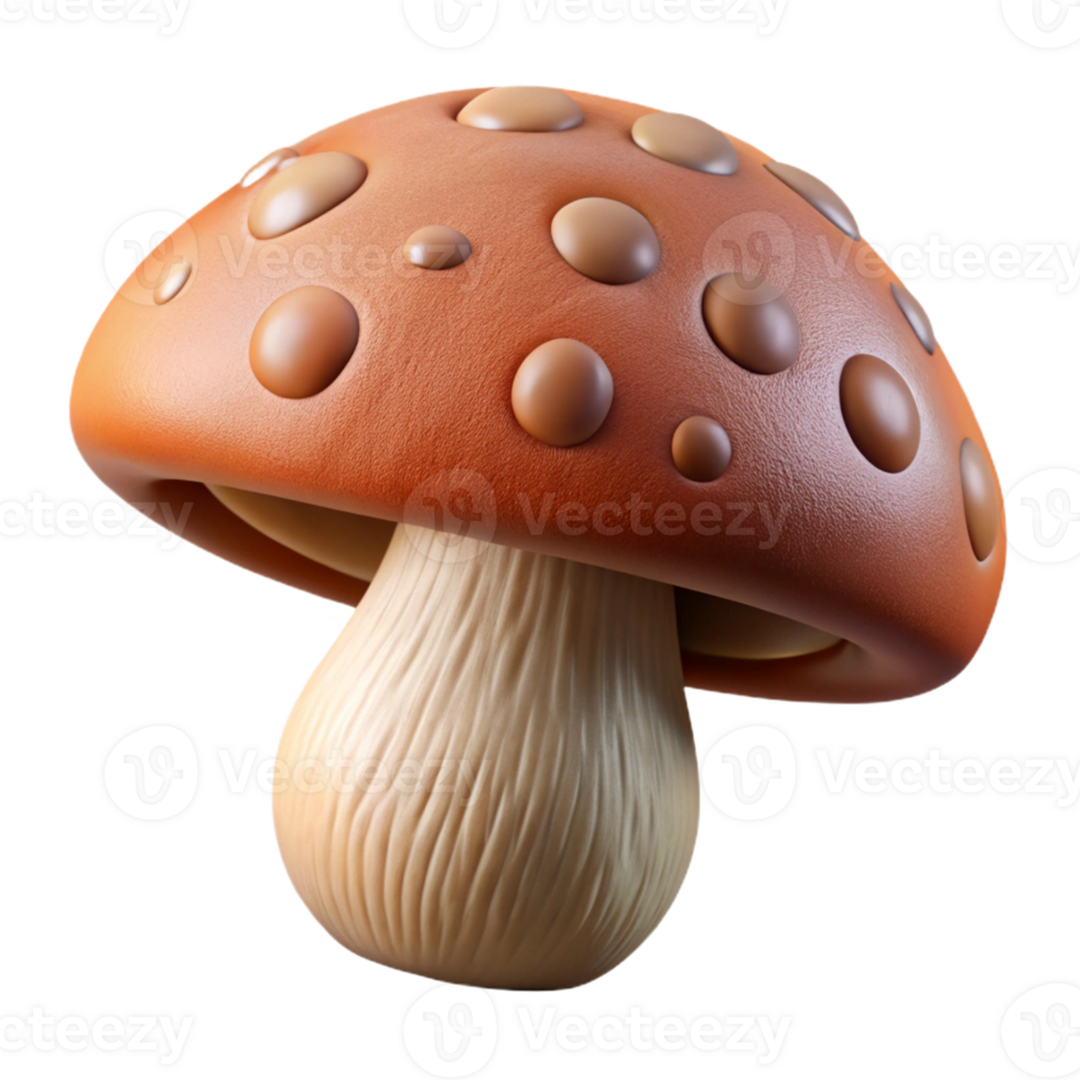 magnificent minimalist A close-up of a mushroom, intricate details, earthy tones, macro photography professional png