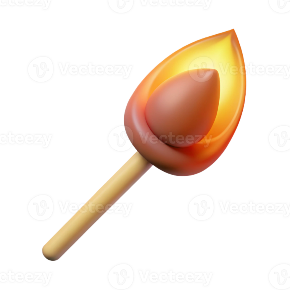 vibrant minimalist A single, lit match, glowing ember, dark background, minimalist still life exclusive png