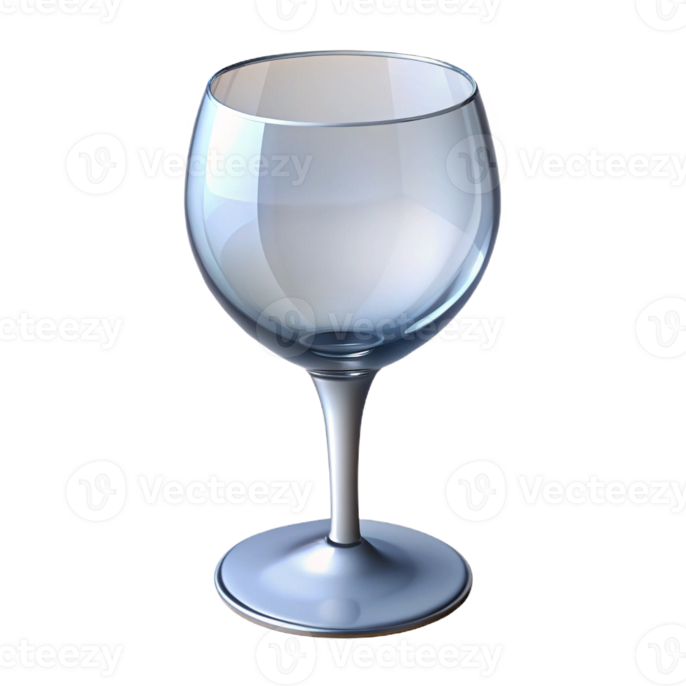 stunning vintage A single, empty wine glass, crystal clear, bright studio lighting, minimalist still life professional png