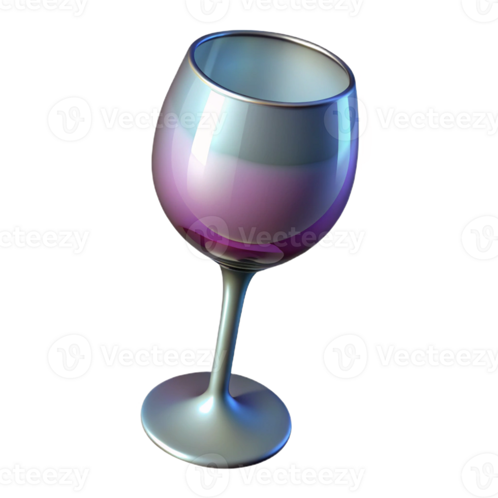 impressive abstract A single, empty wine glass, reflecting the light source, creating highlights and shadows 4K png