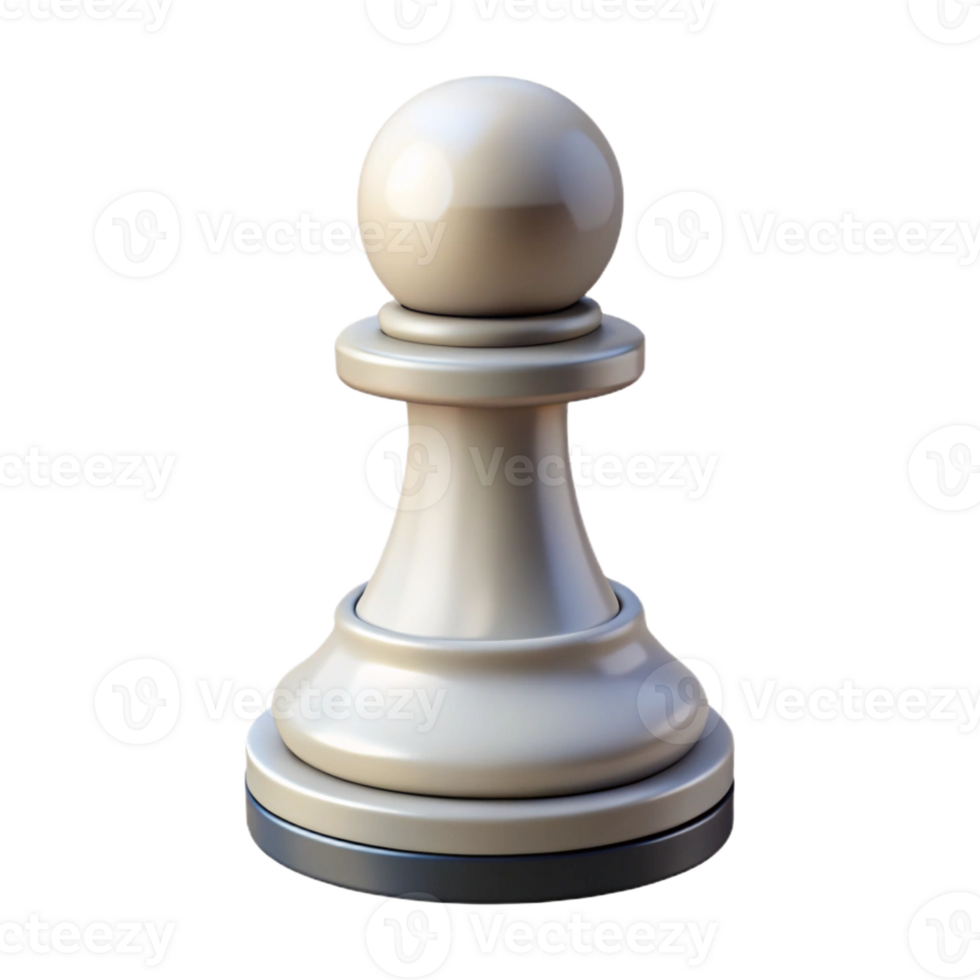 wonderful artistic A single, white chess pawn, standing upright, with a dramatic, low-key lighting setup genuine png