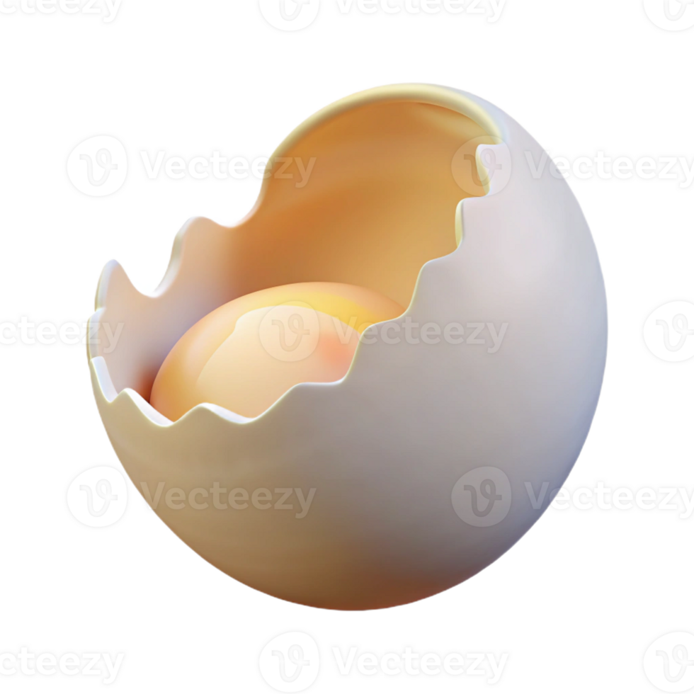 wonderful contemporary A single, cracked eggshell, white and delicate, lit by a soft, diffused light from below original png