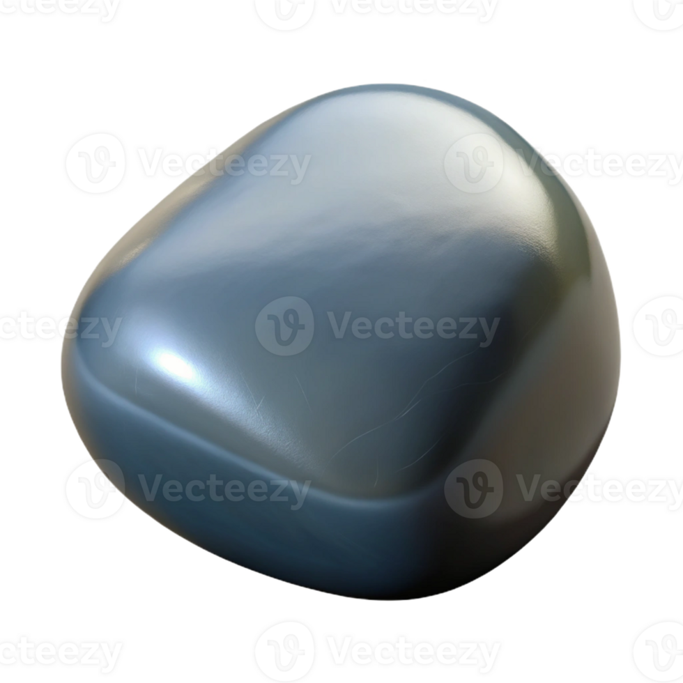 elegant modern A single, polished river stone, grey and smooth, with a dramatic, chiaroscuro lighting setup exclusive png
