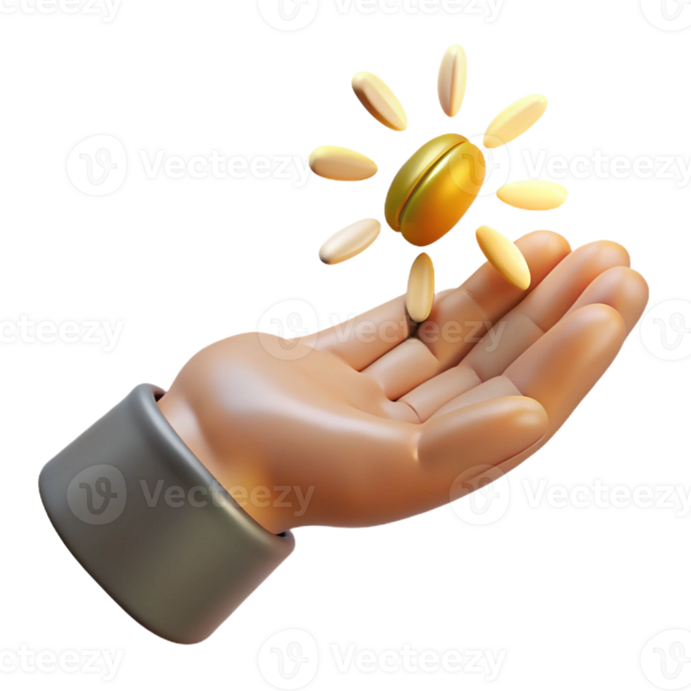 impressive contemporary A withered hand clutching a single seed against a backdrop of a polluted cityscape, illuminated by a faint ray of hope, symbolic and poignant, high quality png
