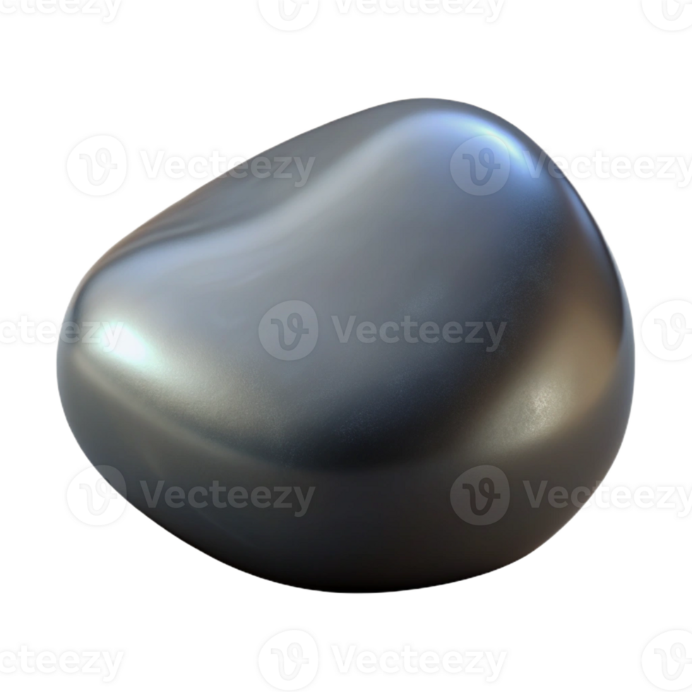 wonderful abstract A single, polished river stone, grey and smooth, with a dramatic, chiaroscuro lighting setup 4K png