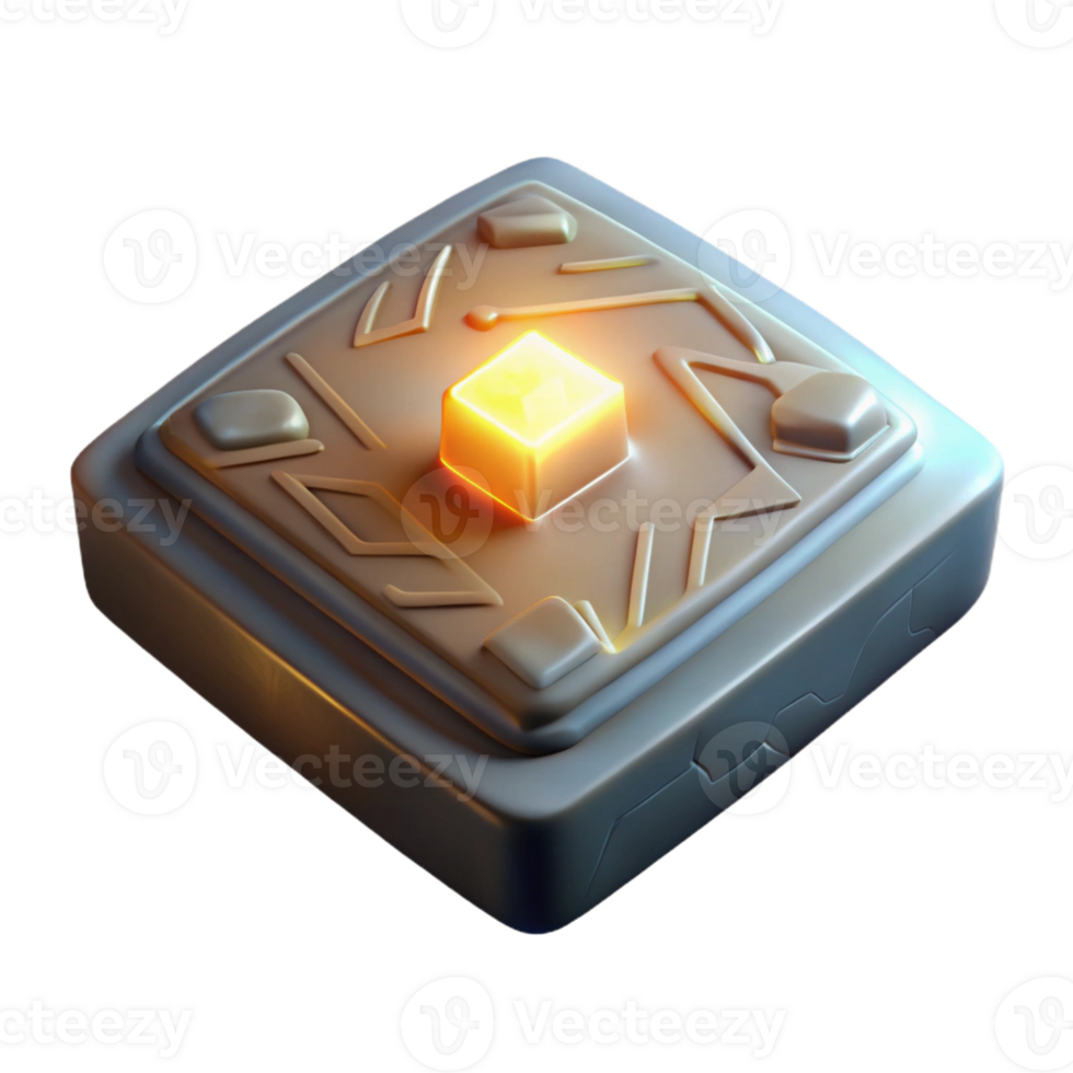 wonderful creative An intricate Sumerian cuneiform tablet, glowing with an inner light, floating in darkness, digital art, ethereal lighting, genuine png