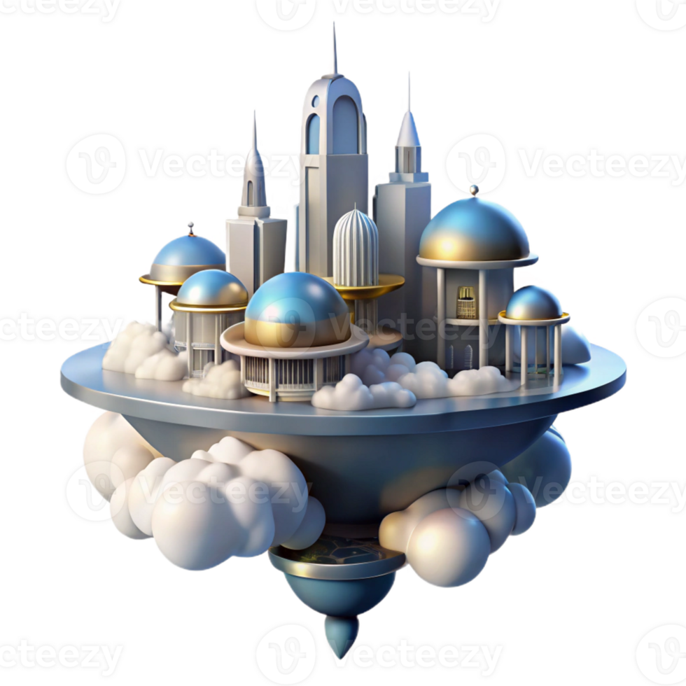 extraordinary traditional Cloud city, floating among the clouds, futuristic architecture, ethereal atmosphere, digital painting 4K png