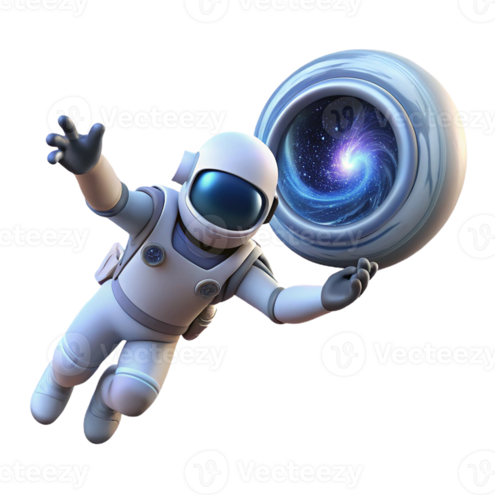 extraordinary contemporary A lone astronaut, adrift in the inky blackness of space, reaching out towards a distant, pulsating quasar. Photorealistic style, dramatic lighting high resolution png