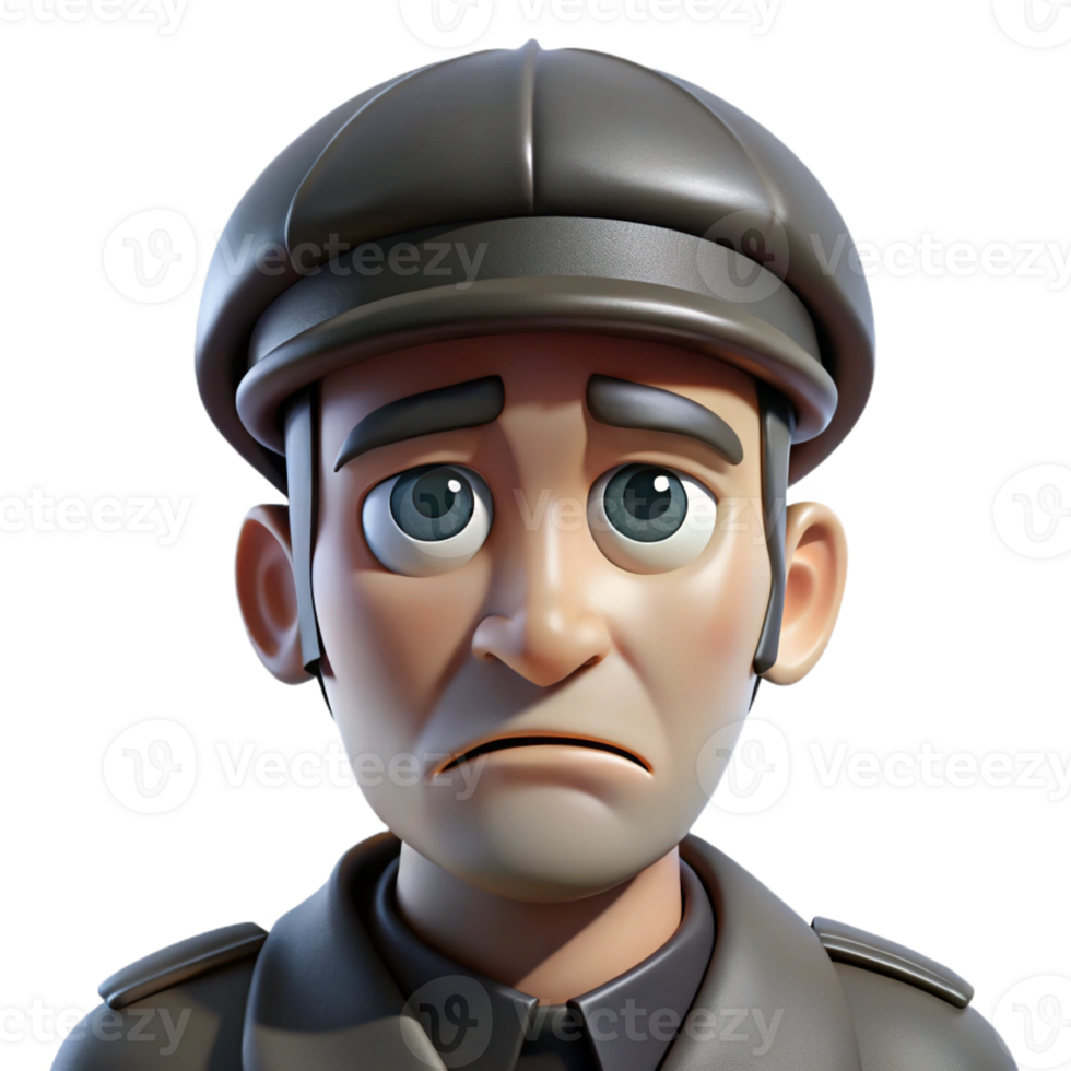 serene modern A close-up of a soldier's weary face, reflecting the toll of war. Black and white, portrait photography style original png