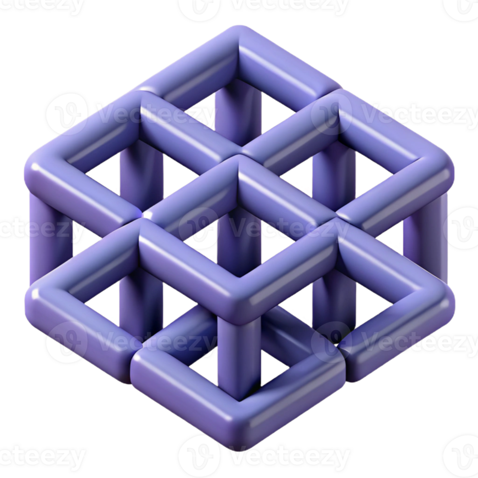 extraordinary traditional A series of overlapping, geometric grids, creating a complex, optical illusion, op art style authentic png