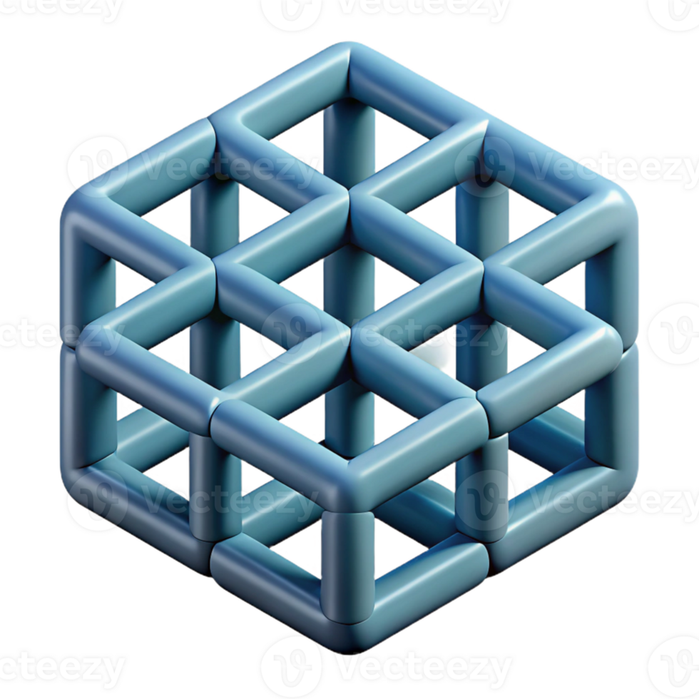 wonderful traditional A series of overlapping, geometric grids, creating a complex, optical illusion, op art style 4K png