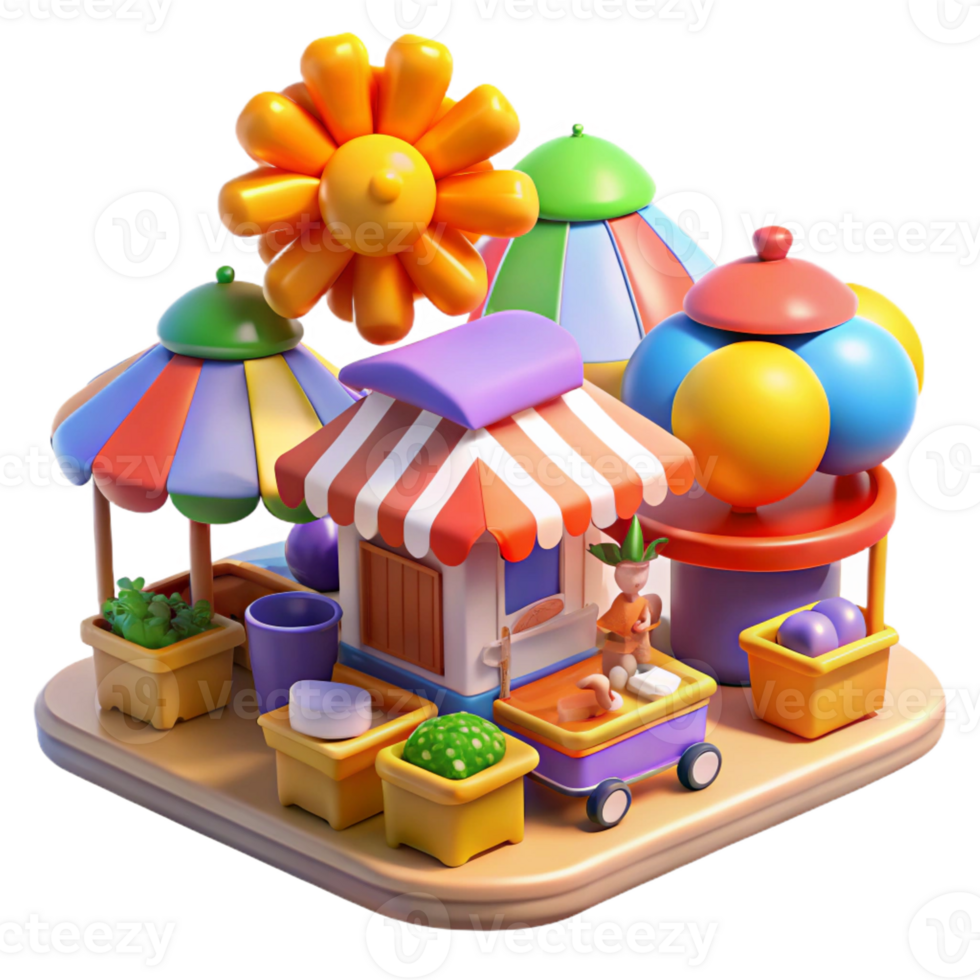 elegant minimalist A bustling marketplace with vendors selling colorful goods, bright sunlight, vibrant and energetic style premium png