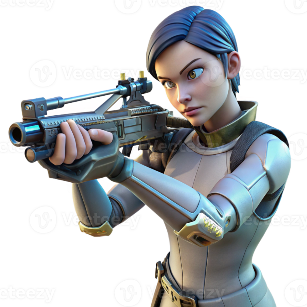 beautiful rustic A woman with cybernetic enhancements, aiming a futuristic crossbow at a unseen threat, amongst the rubble of a destroyed building. Gritty, cyberpunk style, dramatic lighting 4K png