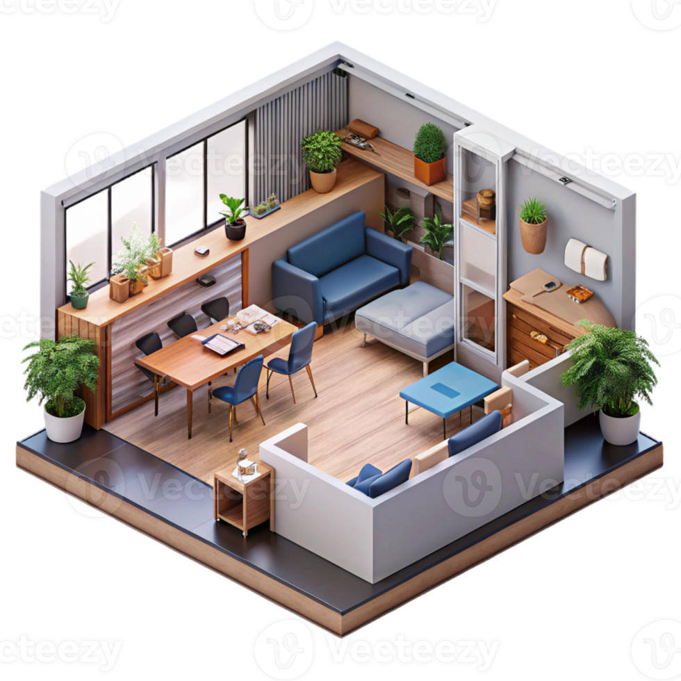 magnificent rustic Co-living space, communal areas, open plan layout, modern and social style professional png
