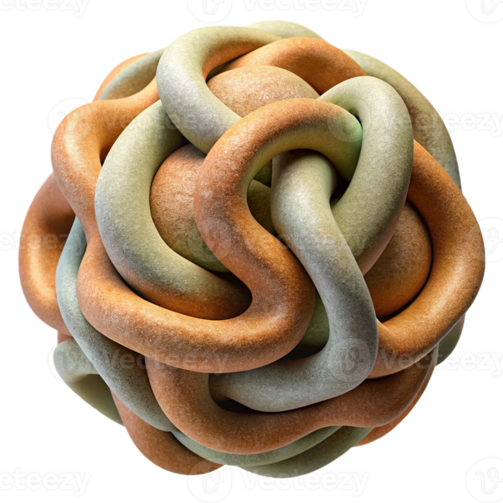 wonderful creative Intertwined, organic forms in earthy tones, with a rough, textured surface, organic abstract style professional png