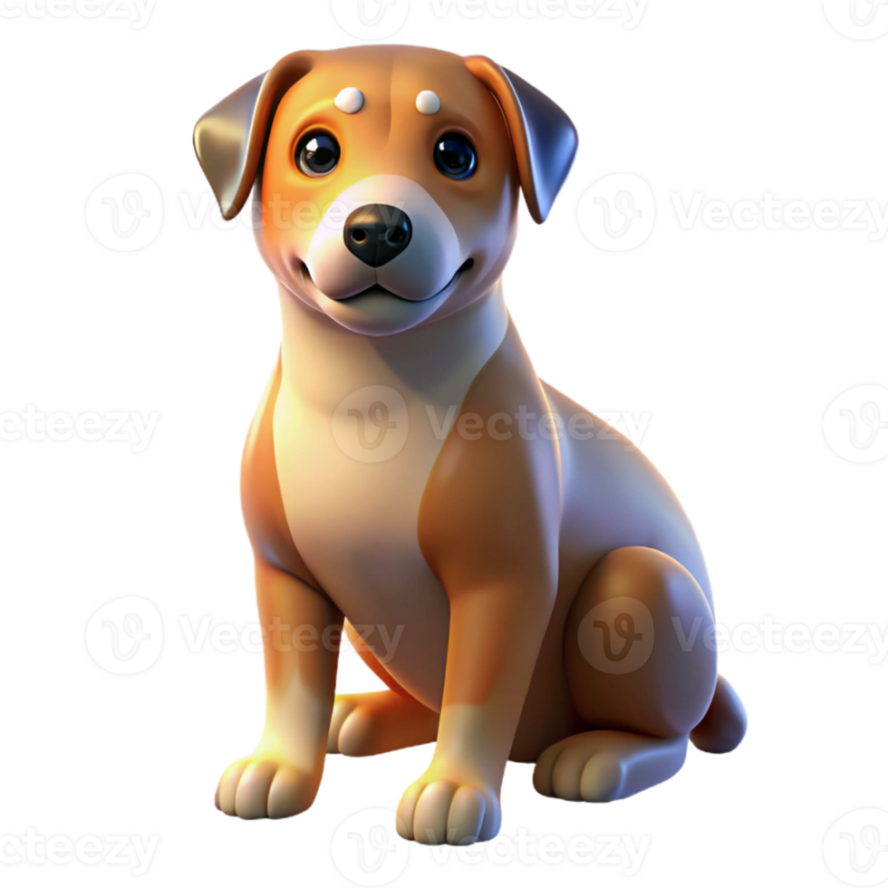 magnificent artistic A loyal dog sitting patiently, illuminated by warm studio lighting, in a portrait photography style high resolution png