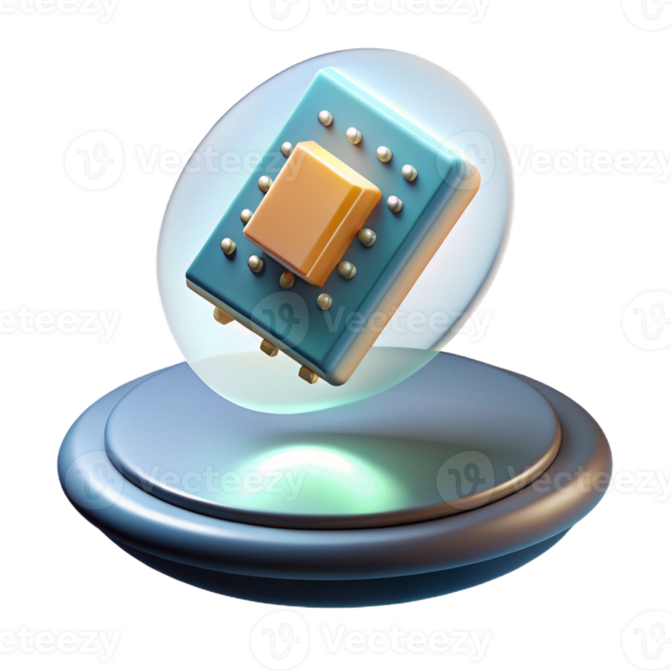 magnificent creative A single circuit board floating in zero gravity, illuminated by a single spotlight, minimalist style premium png