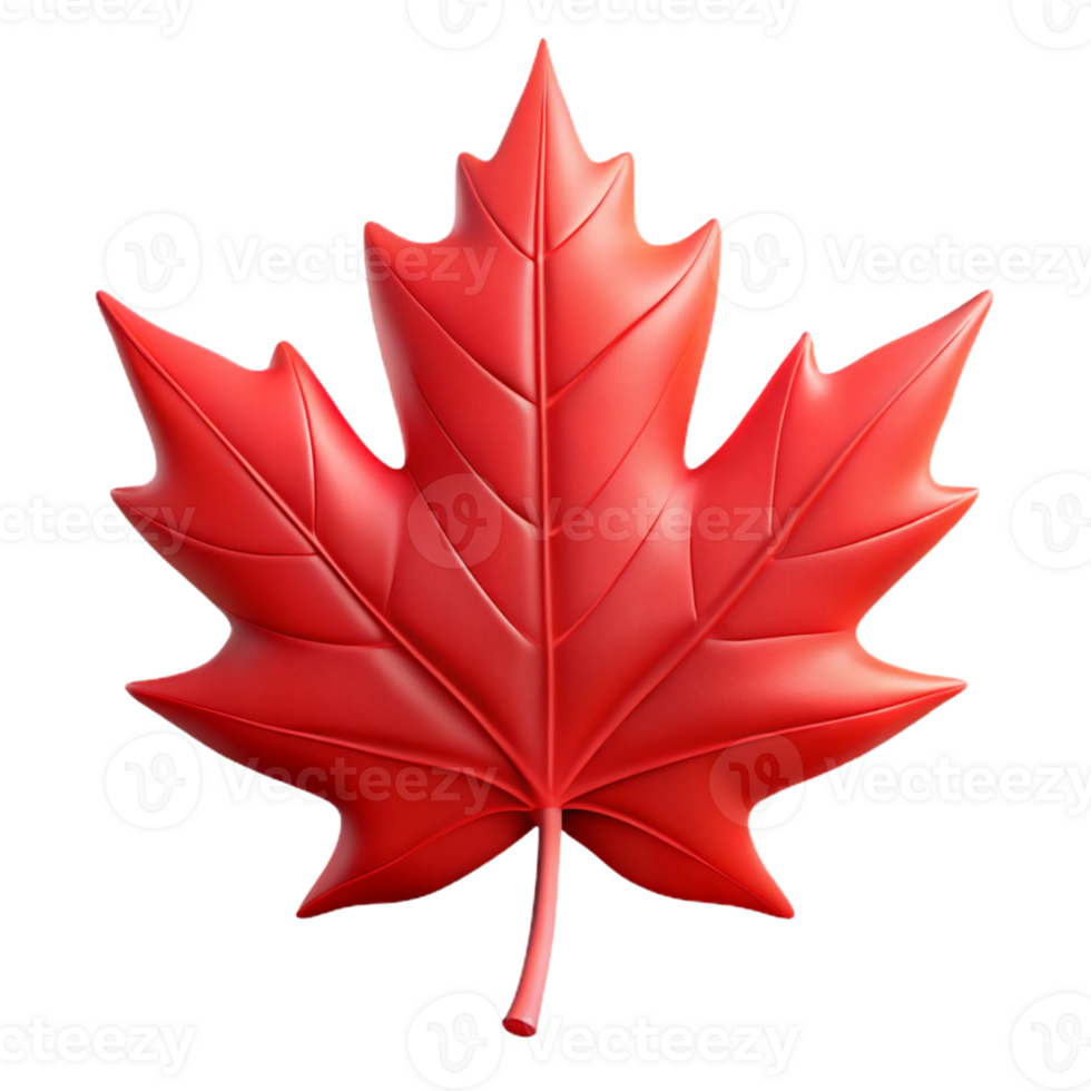 dramatic rustic A single, perfect red maple leaf, backlit by the setting sun, with intricate vein details visible, hyperrealistic style professional png