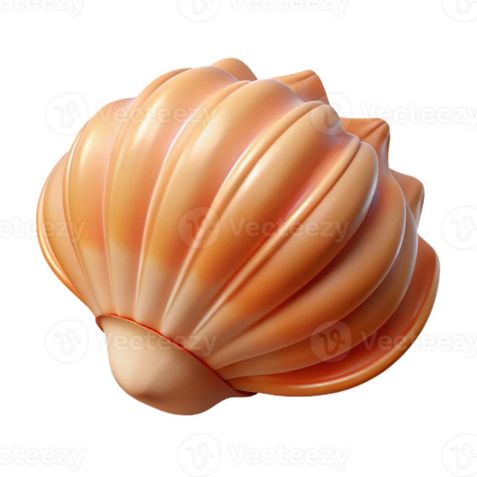 wonderful classic A single, perfect seashell resting on the beach, soft lighting, still life photography premium png