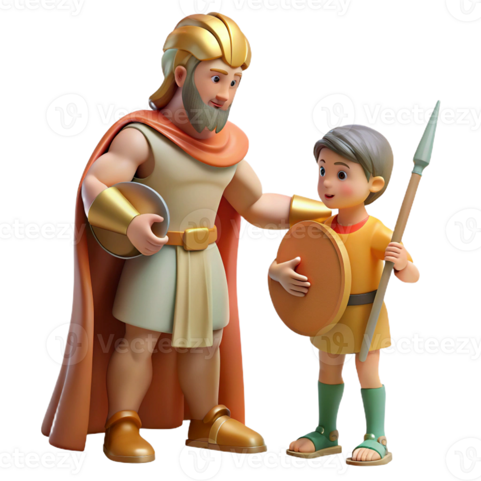 stunning artistic A wise Chiron teaching Achilles the ways of a warrior. Classical style. Soft, natural lighting high resolution png