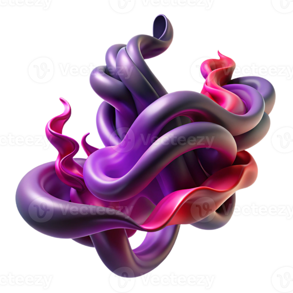 vibrant modern Intertwined, flowing ribbons of smoke in shades of deep purple and crimson, illuminated by a dramatic, chiaroscuro lighting, with a dark, gothic style exclusive png