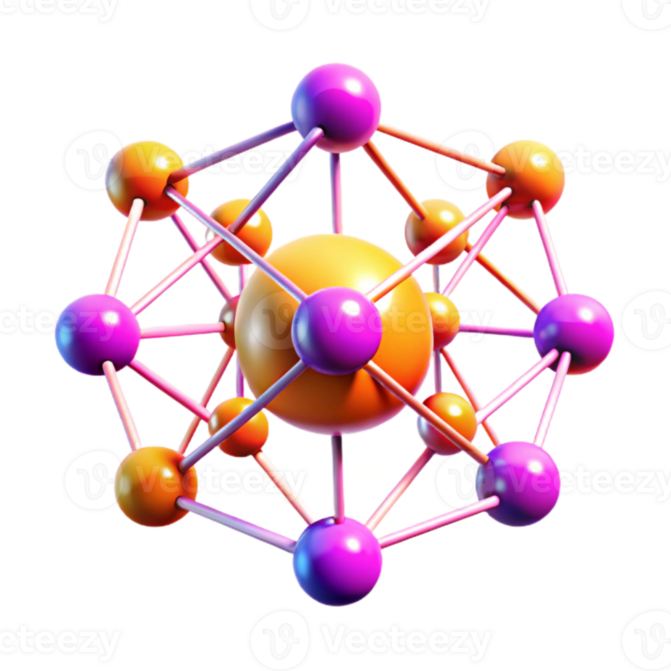 vibrant modern A network of interconnected nodes and lines, pulsating with energy, in a vibrant, cyberpunk color palette, with a futuristic, data visualization style authentic png