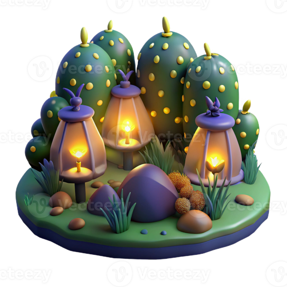 beautiful classic A group of fireflies illuminating a dark forest clearing, magical lighting, whimsical style high quality png