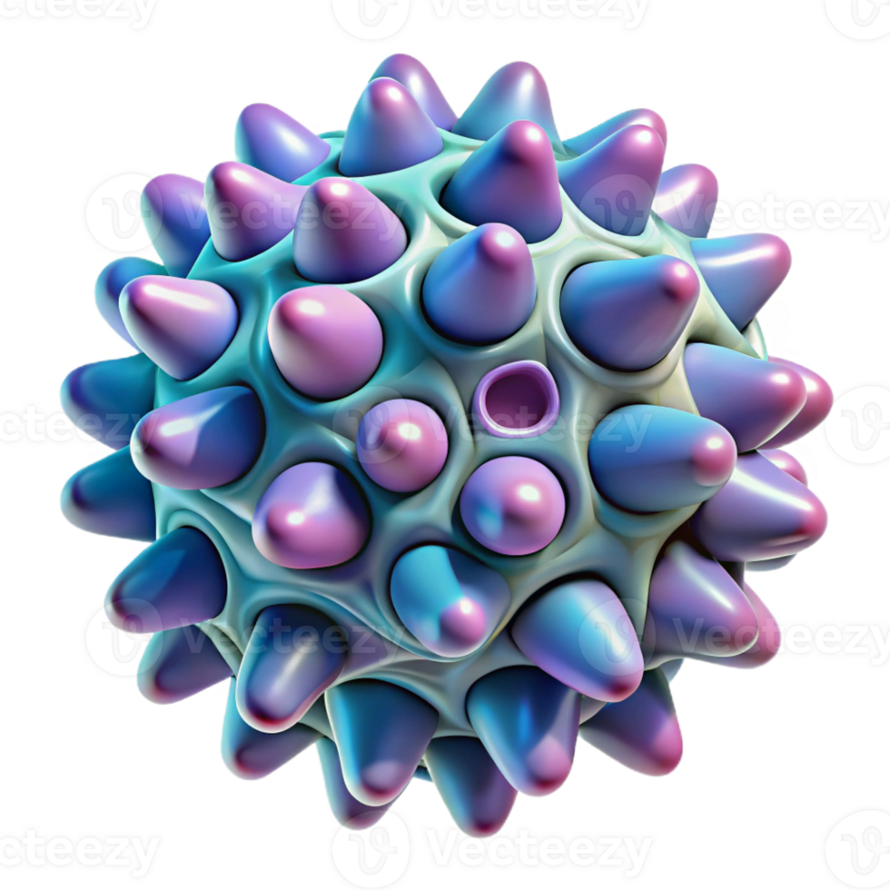 elegant contemporary A complex, fractal pattern, resembling a microscopic organism, in a vibrant, microscopic photography style original png