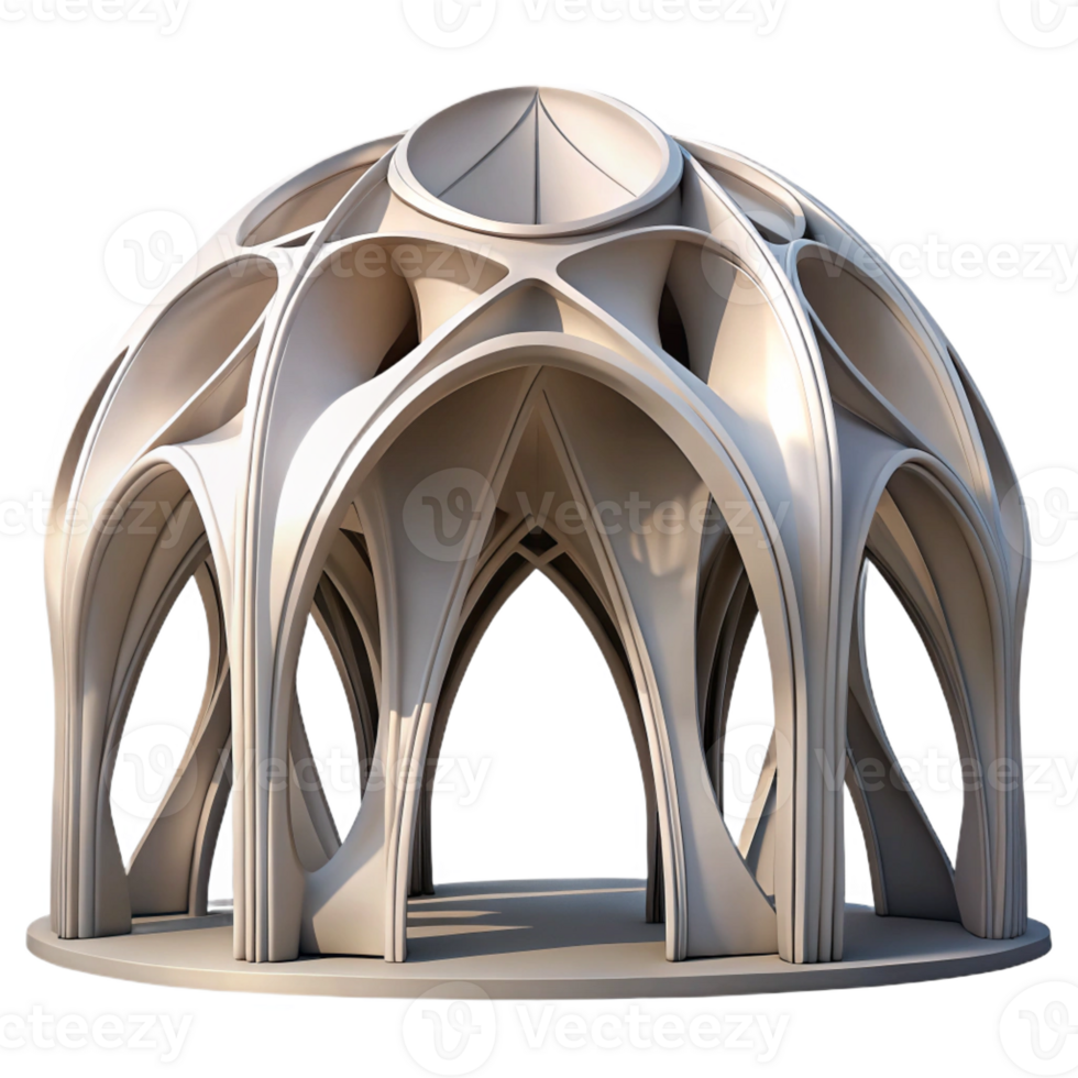 wonderful vintage Parametric pavilion, flowing curves, intricate design, digital fabrication, contemporary architecture high resolution png