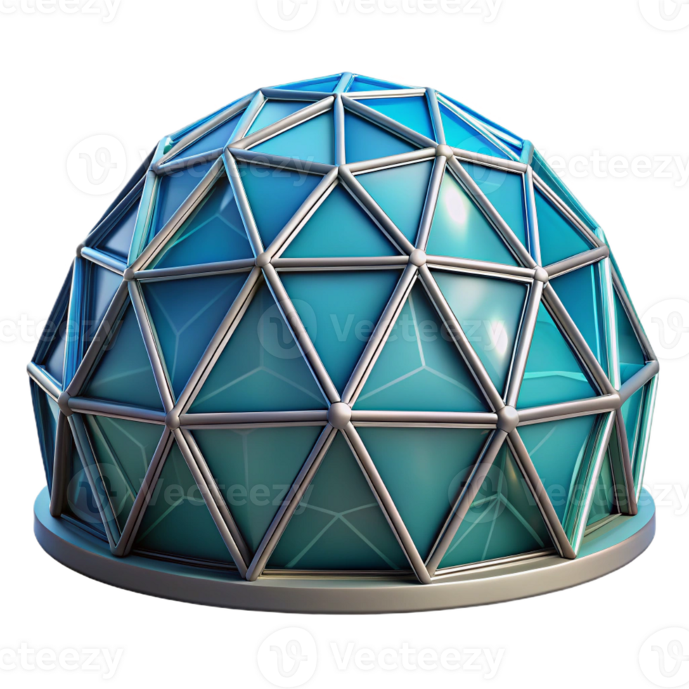 extraordinary artistic Geodesic dome, futuristic architecture, geometric structure, innovative style premium png