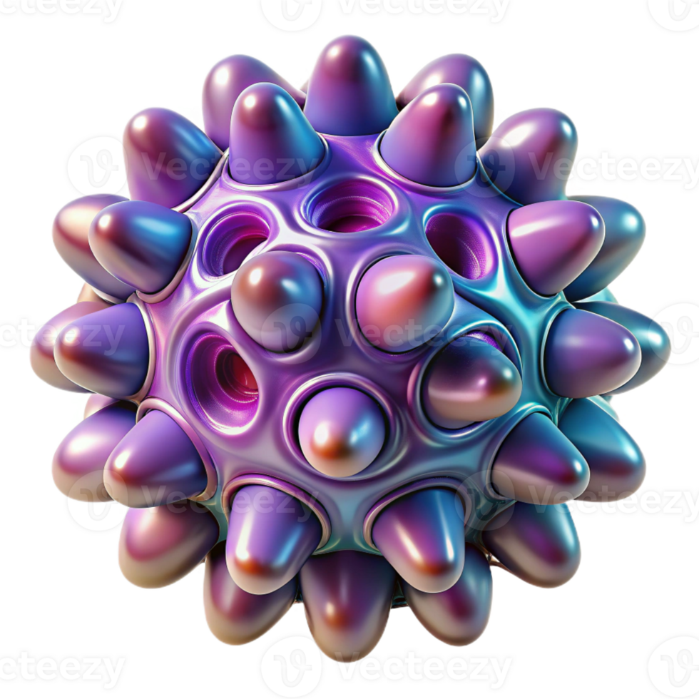dramatic classic A complex, fractal pattern, resembling a microscopic organism, in a vibrant, microscopic photography style high resolution png